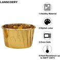 thumbnail image 3 of LANSCOERY 100 Pcs Gold Cupcake Cups Cupcake Liners Cupcake Baking Cups Muffin Liners Muffin Cups Holders Baking Cups Ramekins Cupcake Baking Mold for Wedding,Parties,Birthday,Baby Shower, 3 of 8