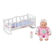 My Sweet Love Baby with Rocking Cradle Toy Set, 3 Pieces