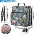 thumbnail image 2 of FORMRS Zipper Binder with Shoulder Strap 2-inch Ring 500 Sheet Capacity File Bag, Sea Plants Pattern, 2 of 5