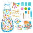 thumbnail image 1 of 26PCS Kids Cooking and Baking Set Apron Set Pretend Play for Kids, 1 of 9