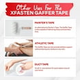 thumbnail image 6 of XFasten Gaffer Tape, White, 2" x 30 Yards, Heavy Duty Cloth Tape, 6 of 7