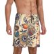 thumbnail image 2 of Fotbe Floral With Birds And Fantasy Flowers Pantalones Cortos de Pijama para Hombre, Ropa de Dormir, Pantalones de Pijama Cortos para Hombre-3X-Large, 2 of 6