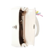 Madden NYC Women's Flap Top Handle Bag, White