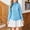 X-255Sky Blue, variant on ZHOGXU Big Kids Girls Shirt Long Sleeve Turndown Collar Ruffle Trim Buttons Solid Color Blouse Top For School Performance And Everyday Wear Sky Blue 5-6 Years