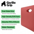 thumbnail image 2 of GORILLA GRIP Kneeling Pad, Cushioning Support for Knees, Extra Thick, Water Resistant, 17.5x11 Red, 2 of 9