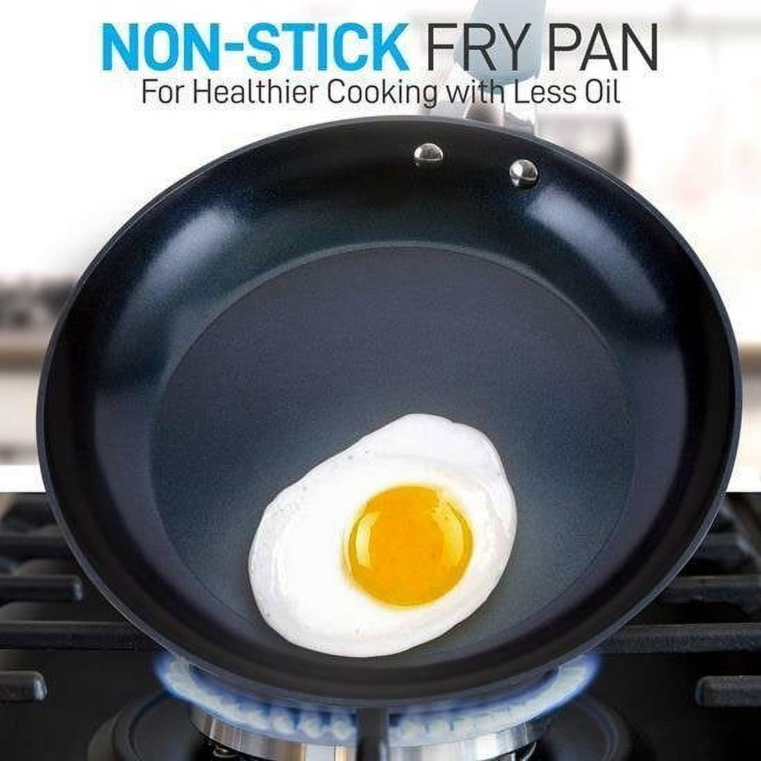 NutriChef 11'' Large Fry Pan - Non-Stick High-Qualified Kitchen Cookware