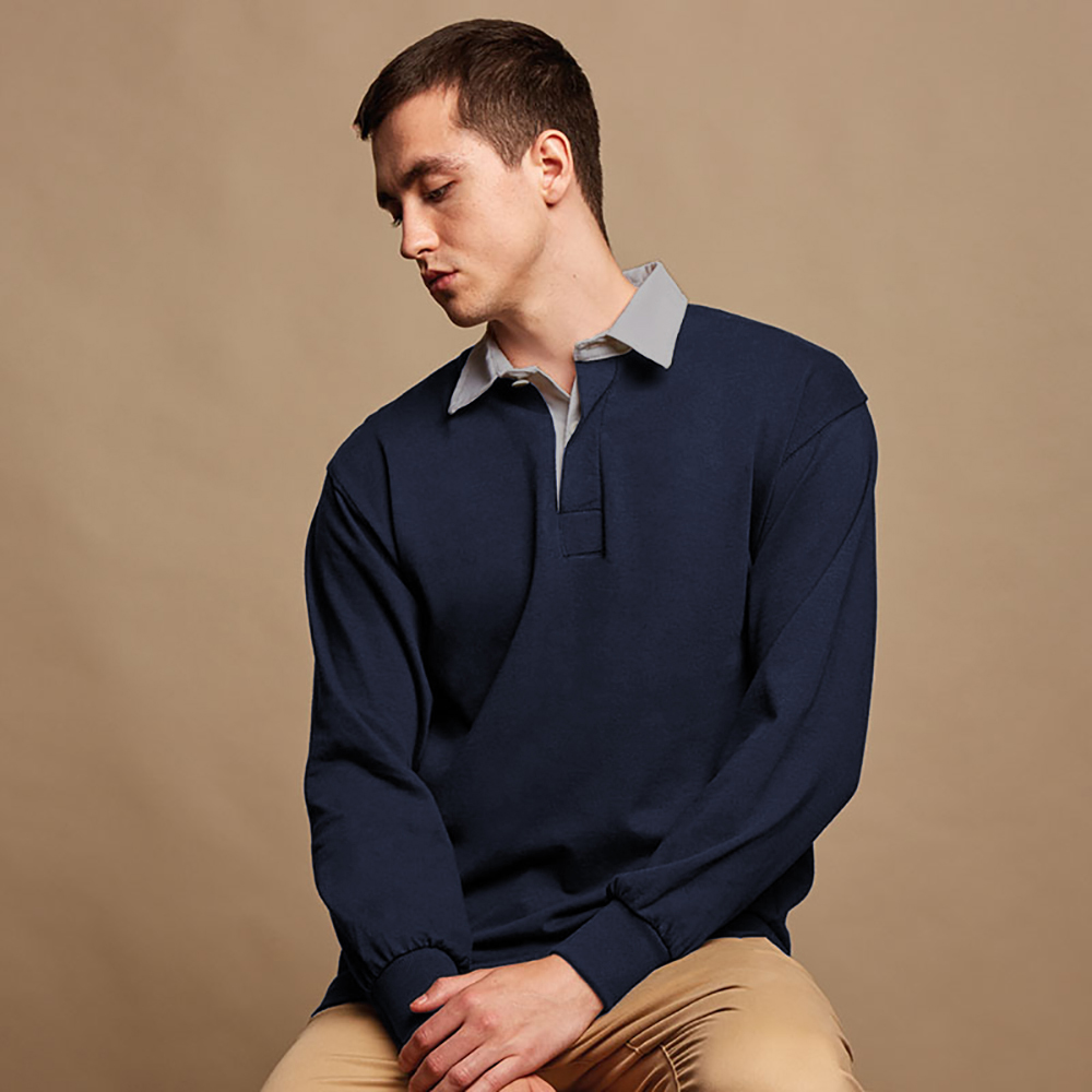 Front Row Mens Long Sleeve Sports Rugby Shirt