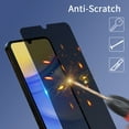 thumbnail image 5 of Xhy Samsung Galaxy A15 5G Privacy Screen Protector,2 Pack Anti Spy Privacy Tempered Glass 9H Hardness Scratch Resistant Bubble Free Rugged Durable Easy Installation, 5 of 10
