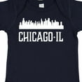 thumbnail image 4 of Inktastic Chicago Illinois Skyline Il Cities Boys or Girls Baby Bodysuit, 4 of 5