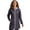 Black, variant on Cutter & Buck LCO00024 Rainier PrimaLoft Womens Eco Insulated Hooded Long Coat-Anthracite Melange-XXL