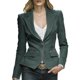 thumbnail image 1 of Blazers para las Mujeres Negocios Casual Manga Larga Solapa Cremallera Slim Fit Blazer de Trabajo, Chaqueta de Oficina Blazers de Negocios de las Mujeres, 1 of 7