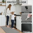 thumbnail image 4 of FEELHOME Kitchen Rugs 20"x32" Non-Slip Absorbent Kitchen Floor Mats Geometric Kitchen Mat Washable Small Throw Rug for Kitchen Decor, Dark Gray, 4 of 7