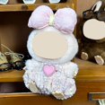 thumbnail image 3 of Doll Clothes For 17Cm Sitting Party Dolls - Pink Overalls With Bow & Heart Accent, 1 Piece - For Collectors, Doll Lovers, Party Decoration Enthusiasts, 3 of 4