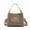 Gray, variant on 2025 lychee leather handbag;Top Handle Shoulder Purses and Handbags Lightweight handbag (Cream Beige)