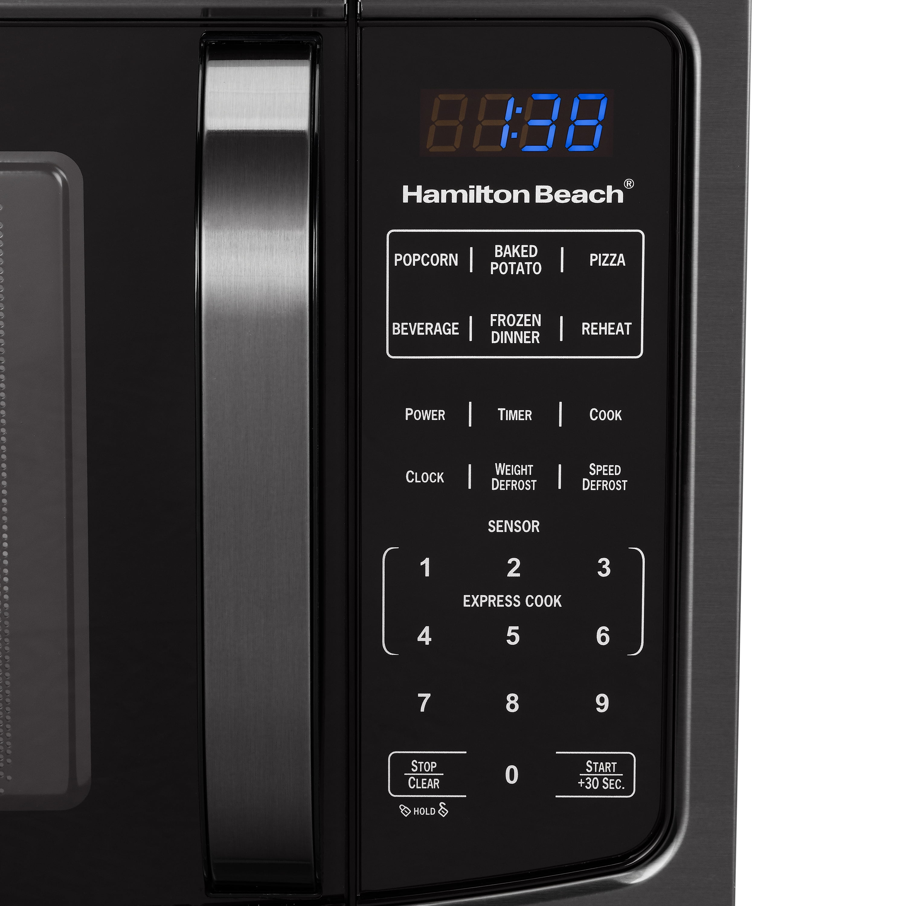 Hamilton Beach 1.6 Cu ft Sensor Cook Countertop Microwave Oven in Stainless  Steel, New 