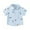 Light Blue, variant on Bysome Boys Shirts Size 3-4 Years Short Sleeve Button Down Shirt Cartoon Car Pattern With Pockets Toddler Boy Tops Light Blue