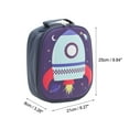 thumbnail image 5 of Unique Bargains 1 Pc Portable Cartoon Rocket Lunch Bag Dark Blue, 5 of 5
