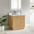 thumbnail image 3 of Clayton 36" Wood Vanity in Washed Light Brown Engineered Stone Top no Mirror, 3 of 18