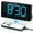 Blue-Bluetooth Sync Time, variant on Mpow Wake up Light Sunrise Alarm Clock for Heavy Sleepers, Sleep Aid & Sound Machine, Sync Time with Bluetooth Connection, 25 Natural Sounds, Dual Alarms, 5-20min Snooze, FM Radio, Battery Backup