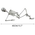 thumbnail image 3 of Hbdhejl Halloween Skeleton Prop Deco Halloween Skeleton Life Size Full Body Posable Joints Skeletons Human Full Size Hand Life Body Anatomy Model Halloween Decorations Outdoor, 3 of 7