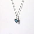 thumbnail image 4 of Blue Moissanite Solitiare Necklace, 4 of 12