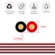 thumbnail image 5 of 2X Cable de 2 Pines 100M 22AWG 12V / 24V Cable de ExtensióN Rojo y Negro Cable de AlimentacióN de Barra de Luz LED de Cobre EstañAdo de 2 Cables, 5 of 5