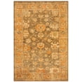 thumbnail image 2 of SAFAVIEH Oushak Zoey Floral Bordered Wool Area Rug, Brown/Rust, 9' x 12', 2 of 7
