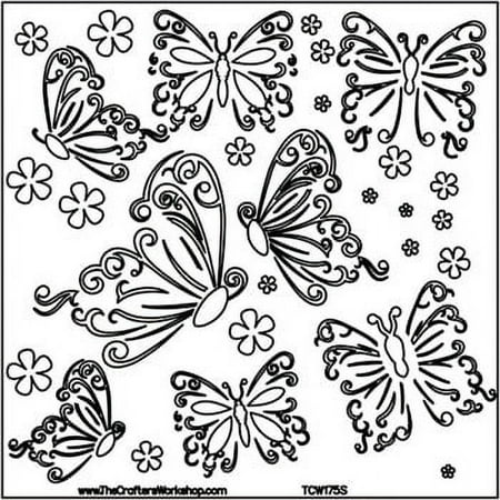 UPC: 0842254007752 | The Crafter s Workshop Stencil  6  x 6   Butterflies