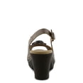 thumbnail image 4 of PATRIZIA Women’s Doriday Slingback Sandals Peep Toe - Adjustable Buckle Strap Dimensional Flower Design - Comfort Heel Platform Synthetic Upper PU Outsole, 4 of 7