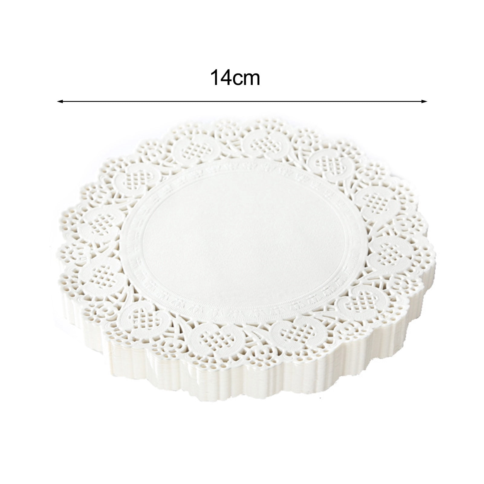 HomeLife 100Pcs Baking Paper Elegant Lace Design Baking Oil Absorbing Paper Disposable Baking Liners for Home Kitchen