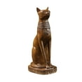 thumbnail image 3 of Figura de gato egipcio, recuerdo coleccionable para armarios, estanterías, escritorios y hogar. L, 3 of 8