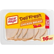 Oscar Mayer Deli Fresh Chipotle Seasoned Sliced Chicken Breast Deli Lunch Meat, 16 oz Package