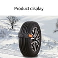 thumbnail image 4 of Cadena De Rueda De Neumático Antideslizante Cadena De Nieve De Emergencia Conducción Segura Camión Suv Auto Accesorios De Coche Para Hielo Nieve Barro Arena Camino 2 Uds Yuarrent VI007398-00, 4 of 6