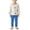 Blue, variant on NAISIBABY Boys Outfit Sets,Cute Graphic Long Sleeve Tops and Pants 2PC Loungewear White Size 3T