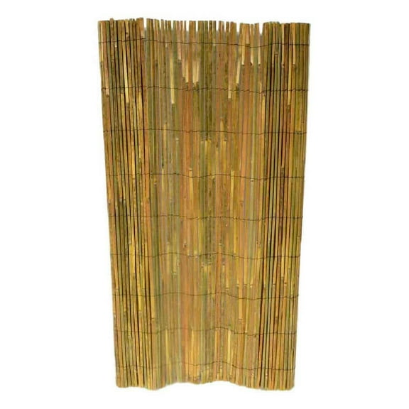 60 in. H Bamboo Slat Roll Garden Fence