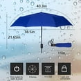 thumbnail image 2 of SURJDE Umbrella，Double Layer Inverted/Reverse Folding Wind-Proof Travel Straight Umbrella with C-Shaped Handle，Birthday/Mothers, 2 of 5