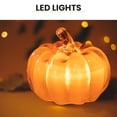 thumbnail image 7 of Mini Transparent LED Pumpkin Light Decoration Warm Fall Pumpkin Lamp Ornament Realistic Pumpkin Shape Tabletop Decor Plastic Halloween Thanksgiving Light Indoor Outdoor, 7 of 7