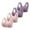 Dark Purple, variant on Women's Non Ring Non Marking Back Lifting Breasts Gathered Underwear Soft Skin Friendly Front Open Buckle Bra 4 PC Wireless Bras for Women