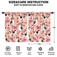 thumbnail image 2 of Blackout Kids Curtains,Pink Beagle and Flower Childrens Insulated Curtains Set Of 2,Bedroom Essentials,Toddler Room Decor 42x54in(106x137cm), 2 of 4