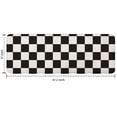 thumbnail image 7 of Black and White Checkered Pattern Kitchen Rug Mat,Kitchen Runner Rugs Non Skid Washable,Decorative Kitchen Floor Mats for Kitchen,Sink,Laundry,17"x47.2", 7 of 7