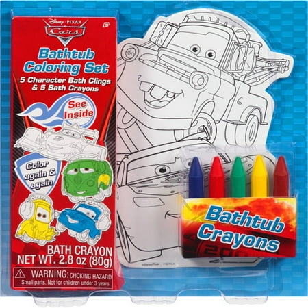Disney Pixar Cars Bath Time Coloring Set, 10pc