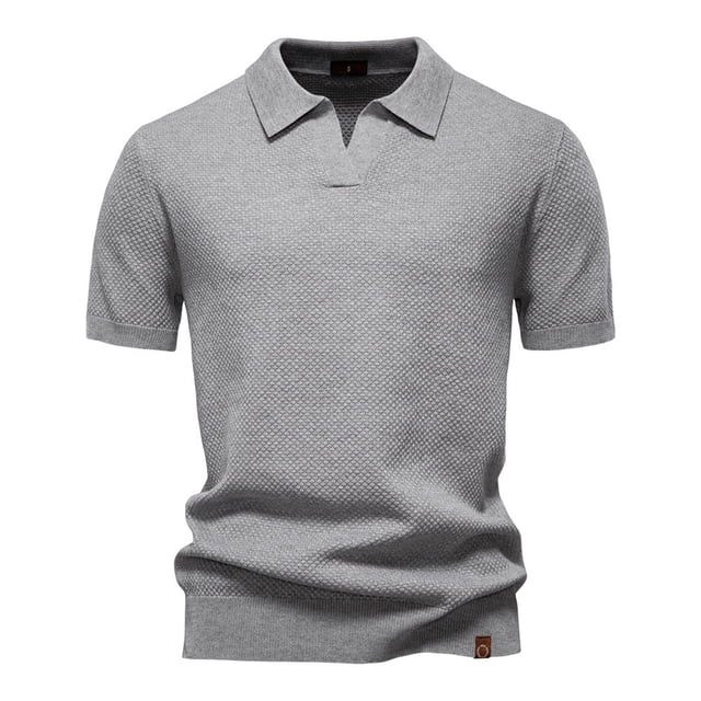 pstuiky camisetas de manga corta para hombre, Suéter informal de manga corta con cuello vuelto, cómodo y liso para hombre ropa de hombre xxl