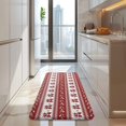 thumbnail image 4 of Red Christmas Knitted Pattern Kitchen Rug Mat,Kitchen Runner Rugs Non Skid Washable,Decorative Kitchen Floor Mats for Kitchen,Sink,Laundry,17"x47.2", 4 of 7