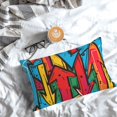thumbnail image 5 of Rateoe Colorful Arrow Graffiti Pattern Pattern Decorative Pillow Case,Throw Pillow Covers,Plush Pillow Cover,Soft Pillow Case,Velvet Pillow Case-16"x24", 5 of 6