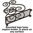 thumbnail image 5 of Blue Donuts Scroll Collection Steel Napkin Holder Freestanding Tissue Dispenser Organizer for Kitchen Countertop, Durable, Sturdy, Home Décor - Bronze, 5 of 7