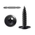 thumbnail image 1 of Tornillos para madera Wensilon #8 × 1 con cabeza de celosía negra de óxido de zinc (250), 1 of 6