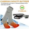 thumbnail image 5 of COMOPIO Heated Socks for Men Women 4000mAh Rechargeable Electric Heating Socks Warm Winter Thermal Socks Electric Battery Socks Foot Warmer(3 Heating Settings), 5 of 9