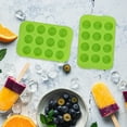 thumbnail image 2 of Ice Cubes Tray Set | 2-Pack Flexible Silicone 12-Cube Ice Mold | Easy Release | BPA-Free | Dishwasher Safe | Stackable | Multi-Use for Home Bar Kitchen | Red Yellow Green | 10.5x16x1.6cm, 2 of 9