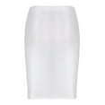 thumbnail image 3 of Femmes Brillant Taille Haute Crayon Mini Jupe Extensible Bodycon Chemises Clubwear, 3 of 10