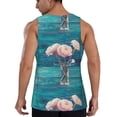 thumbnail image 3 of Xecao Flowers in Glass Vase Men's Tank Top Workout Quick Dry Sleeveless Gym Jogging Muscle Shirts Summer Swim Beach Tops, 3 of 9